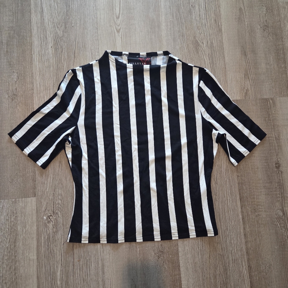 Killstar Zowie Striped Top NWT Medium